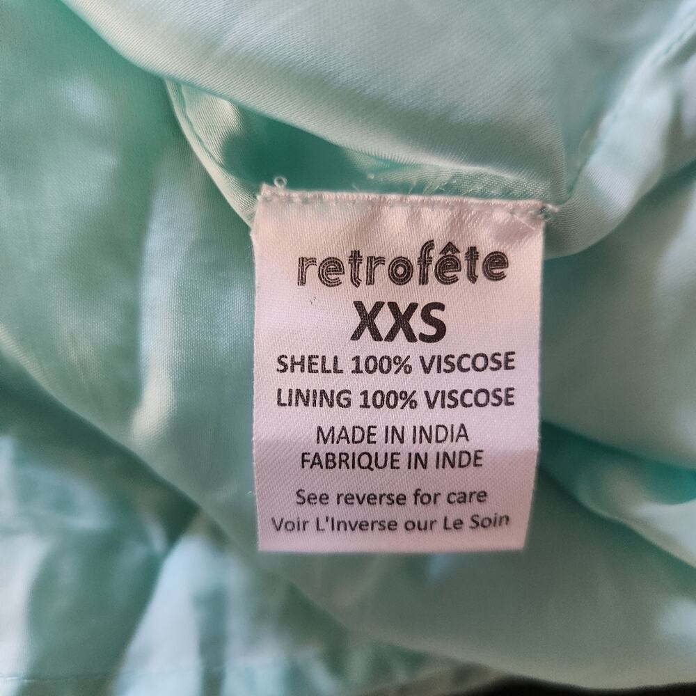 Retrofete Ella Sequin Dress in Blue/Green Size XXS One Shoulder NWT - Picture 10 of 11